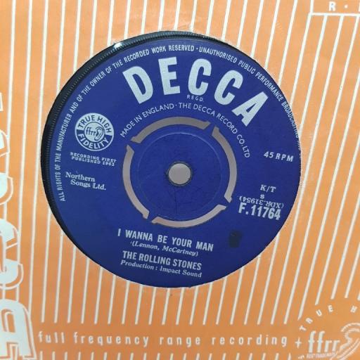 THE ROLLING STONES, I wanna be your man, B side stoned, F. 11764, 7" single