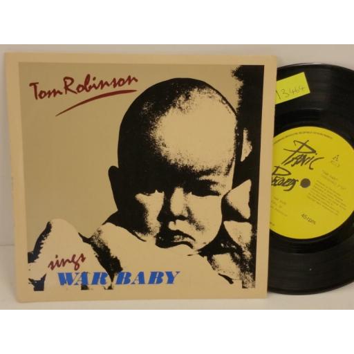 TOM ROBINSON war baby, PICTURE SLEEVE, 7 inch single, NIC 2