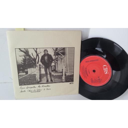BRUCE SPRINGSTEEN my hometown / santa claus is comin' to town, 7 inch single, A6773.