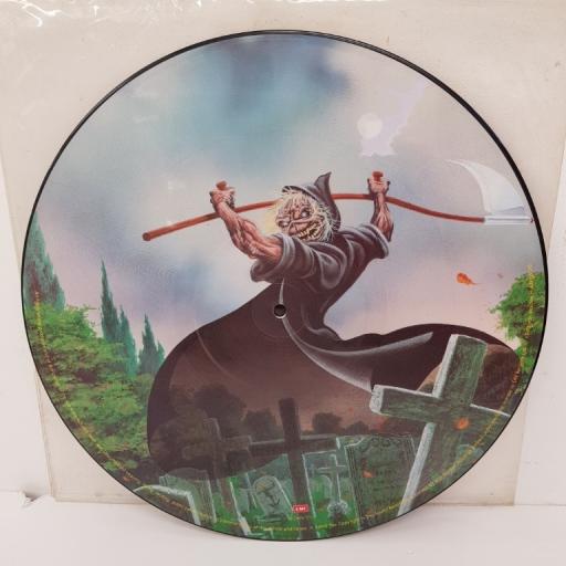 IRON MAIDEN, bring your daughter... ...to the slaughter, B side I'm a mover + communication breakdown, 12 EMPD 171, 12 inch single, limited edition, picture disc