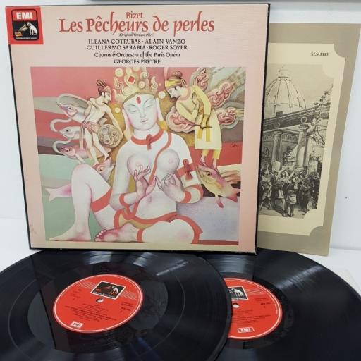 Bizet, Georges Prêtre, Chœurs Et Orchestre Du Théâtre National De l'Opéra De Paris ‎– Les Pecheurs de Perles, SLS 5113, 2x12 inch LP, stereo/quadrophonic, box set