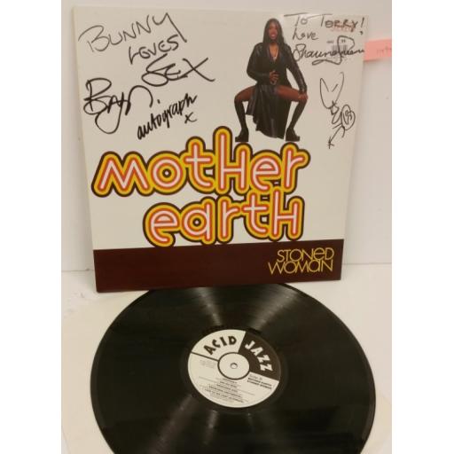 MOTHER EARTH stoned woman, signed copy, JAZID LP48