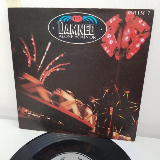 THE DAMNED, alone again or, B side in dulce decorum, GRIM 7, 7" single