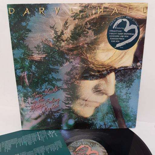 DARYL HALL, three hearts in the happy ending machine, PL87196, 12" LP