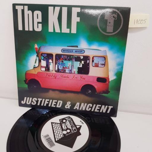 THE KLF JUSTIFIED & ANCIENT, stand by the jams, B side the white room, KLF 99, 7" single