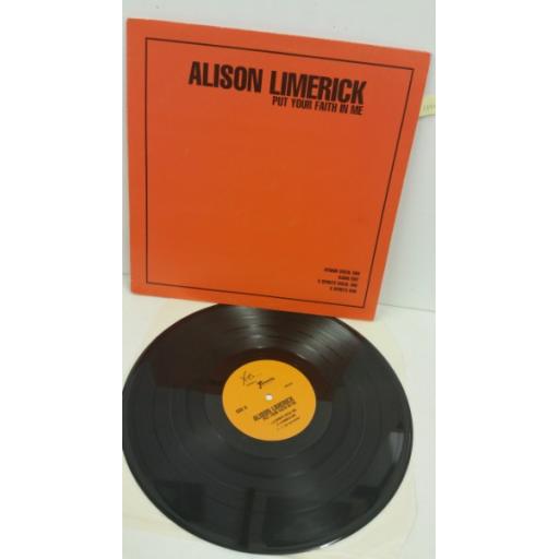 ALISON LIMERICK put your faith in me, 12 inch single, XES 1201
