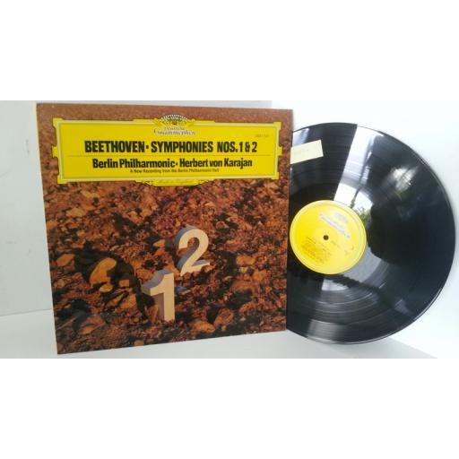 BEETHOVEN, BERLIN PHILHARMONIC, HERBERT VON KARAJAN symphonien nr. 1 - nr. 2, 2531 101