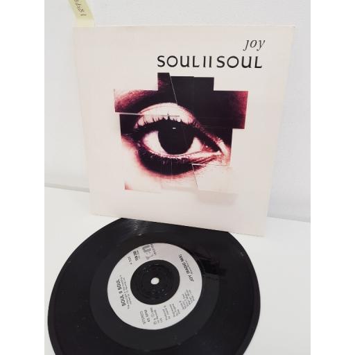 SOUL II SOUL, joy radio mix, B side joy album mix, ten350, 7" single