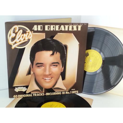 ELVIS 40 greatest hits, gatefold, double album, ADE P 12