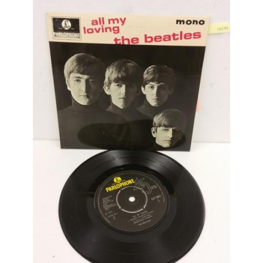 THE BEATLES all my loving, 7 inch single, GEP 8891