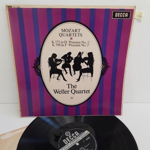 Mozart, The Weller Quartet ‎– Quartets K.575 In D "Prussian No. 1" / K.590 In F "Prussian No. 3", SXL 6258, 12" LP