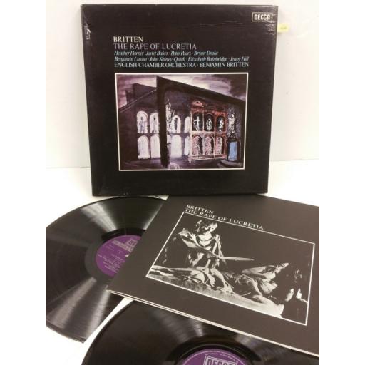 BRITTEN the rape of lucretia, booklet, 2 x lp, boxset, SET 492-3
