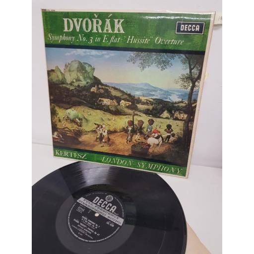 DVORAK, KERTESZ, LONDON SYMPHONY, symphony no. 3 "hussite" overture, SXL 6290, 12" LP
