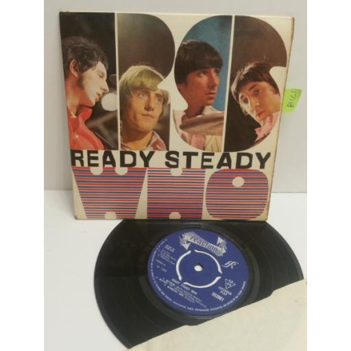 THE WHO ready steady who 5 TRACK 7" EP PICTURE SLEEVE SINGLE reaction 592001