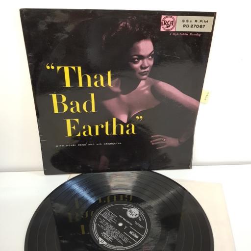 EARTHA KITT, with henri rene and his orchestra, that bad eartha, 12" LP, RD- 27067