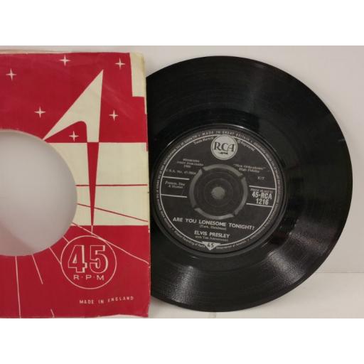 ELVIS PRESLEY are you lonesome tonight?, 7 inch single, 45-RCA 1216