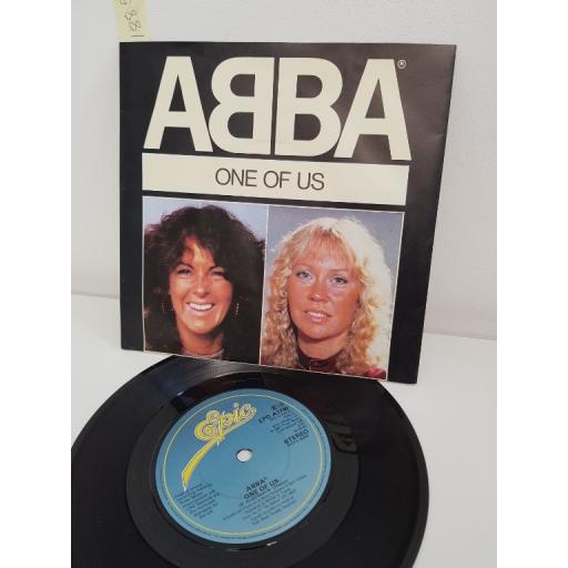 ABBA, one of us, side B should i laugh or cry, EPC A1740, 7'' single