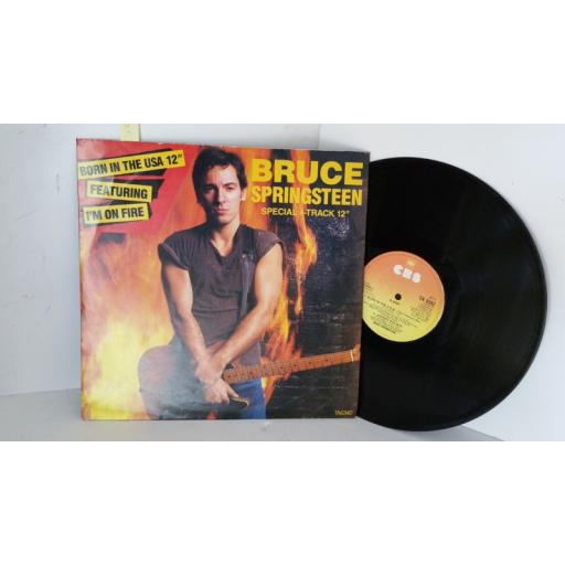 BRUCE SPRINGSTEEN i'm on fire / born in the usa, 12 inch single, TA6342