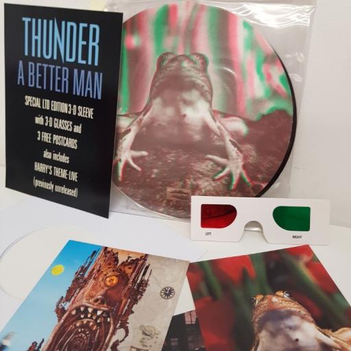 THUNDER, a better man, B side new york, new york Harry's theme - live , BETTER 1, 7" single