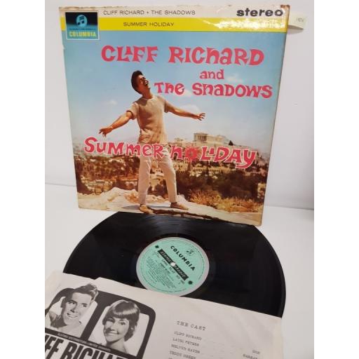 CLIFF RICHARD AND THE SHADOWS, summer holiday, SCX 3462, 12" LP