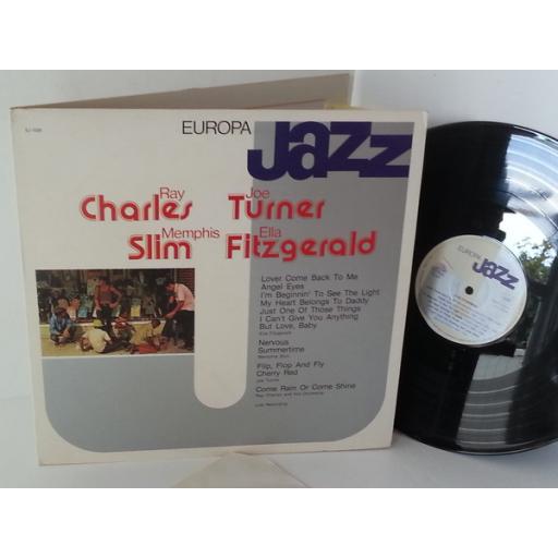 ELLA FITZGERALD, MEMPHIS SLIM, JOE TURNER, RAY CHARLES AND HIS ORCHESTRA europa jazz, EJ-1026, gatefold