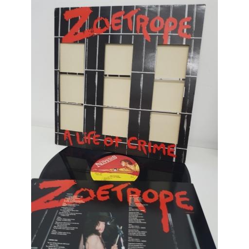 ZOETROPE, a life of crime, MFN 76, 12" LP