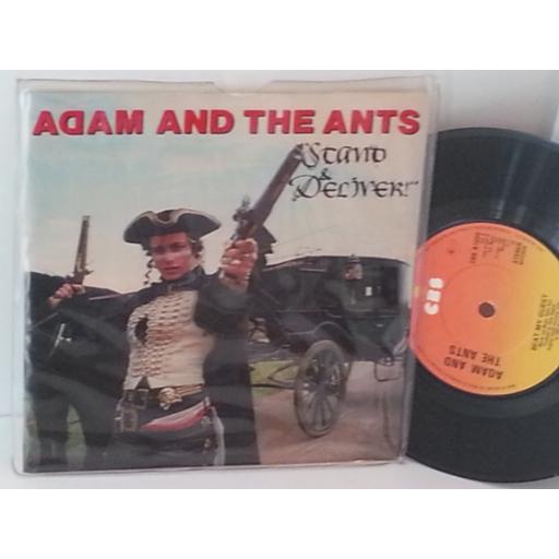 ADAM & THE ANTS stand and deliver, 7 inch single, CBS A1065