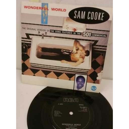 SAM COOKE wonderful world, 7 inch single, PB 49871