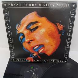 ROXY MUSIC/BRYAN FERRY - Street Life - 20 Great Hits, 2x12"LP, COMP. EGTV1, black labels