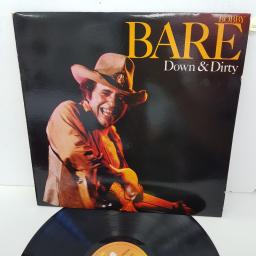 BOBBY BARE - Down & Dirty, 12 inch LP, CBS 84132, orange/yellow label