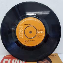 ELVIS PRESLEY - Suspicious Minds, B side - You'll Think Of Me, 7"single, RCA 1900, 4 prong push out centre, orange label