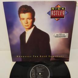 RICK ASTLEY - Whenever You Need Somebody, 12 inch LP, PL 71529, black label with silver font