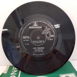 THE BEATLES - Lady Madonna, B side - The Inner Light, 7"single, solid centre. R 5675