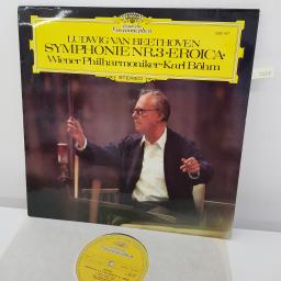 LUDWIG VAN BEETHOVEN - WIENER PHILHARMONIKER, KARL BOHM - Symphonie No. 3 'Eroica', 12 inch LP, 2530 437, yellow label
