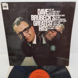 DAVE BRUBECK - Dave Brubeck's Greatest Hits, 12 inch LP, COMP. REPRESS. CBS 62710, orange label with black font