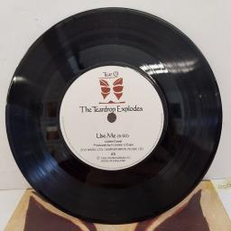 THE TEARDROP EXPLODES - Treason (It's Just a Story) (Remix), B side - Use Me, TEAR 3, 7"single, white label with black font