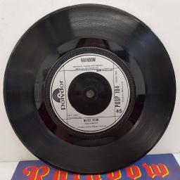 RAINBOW - All Night Long, B side - Weiss Heim, 7"single, POSP 104, silver label with black font