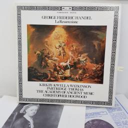 GEORGE FRIDERIC HANDEL - KIRKBY, KWELLA, WATKINSON, PARTRIDGE, THOMAS, THE ACADEMY OF ANCIENT MUSIC, CHRISTOPHER HOGWOOD - La Resurrezione, 3x12 inch LP, D256D3, purple labels with silver font