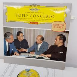 LUDWIG VAN BEETHOVEN, GEZA ANDA, WOLFGANG SCHNEIDERHAN, PIERRE FOURNIER, RADIO SYMPHONY ORCHESTRA BERLIN, FERENC FRICSAY - Triple Concerto, 12 inch LP, 136236 SLPEM, yellow label - 1st press