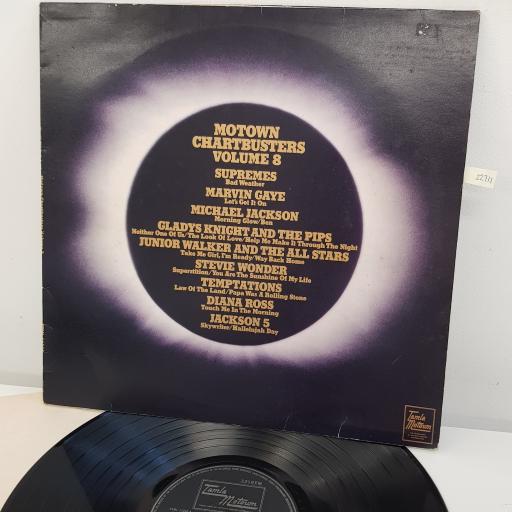 STEVIE WONDER, GLADYS KNIGHT & THE PIPS, THE TEMPTATIONS, JACKSON 5, DIANA ROSS, MARVIN GAYE, MICHAEL JACKSON AND MORE - Motown Chartbusters Volume 8, 12 inch LP, COMP. STML 11246, black/silver label