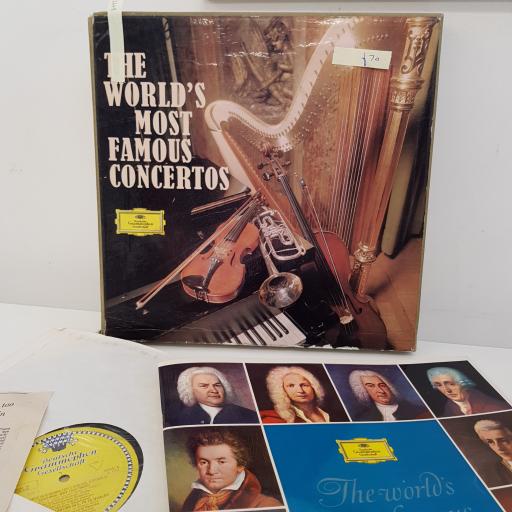 VARIOUS - The World's Most Famous Concertos, 10x12 inch LP, 104441-104450, yellow labels