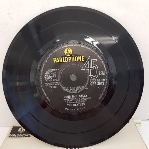 THE BEATLES - Long Tall Sally, 7"EP, MONO, GEP 8913, black label with Parlophone in yellow font