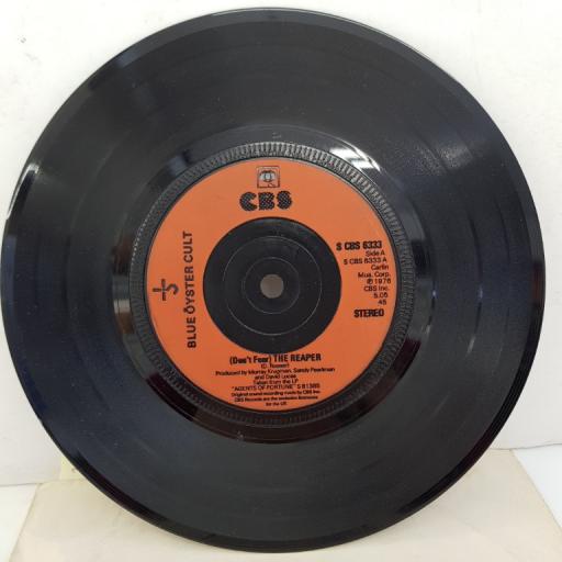 BLUE OYSTER CULT - (Don't Fear) The Reaper, B side - R. U. Ready 2 Rock, 7"single, S CBS 6333, brown label with black font