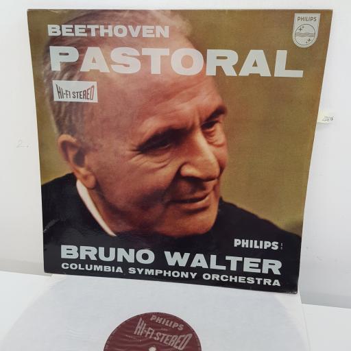 BRUNO WALTER, COLUMBIA SYMPHONY ORCHESTRA, BEETHOVEN - Pastoral, 12 inch LP, 835 501 AY, red label with silver font