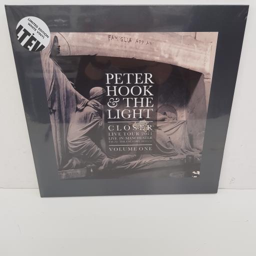 PETER HOOK & THE LIGHT - Closer Live Tour 2011 Live In Manchester Volume 1, 12 inch LP, limited edition. LETV547LP, white vinyl.