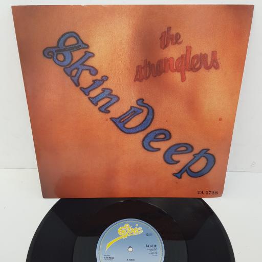 THE STRANGLERS - Skin Deep, B side - Here & There, Vladimir & The Beast Part 3 , 12 inch single, TA 4738, blue label