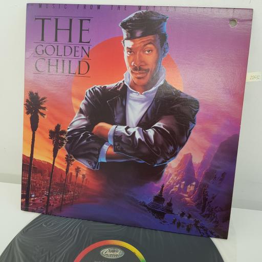 ANN WILSON, MELI'SA MORGAN, ASHFORD & SIMPSON, MARTHA DAVIS AND MORE - The Golden Child Music From The Motion Picture , 12 inch LP, SJ-12544. Black label with rainbow ring