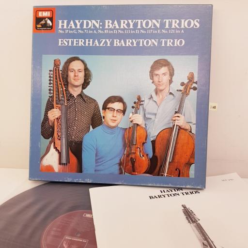 HAYDN, ESTERHAZY BARYTON TRIO - Baryton Trios Nos. 85, 37, 121, 97, 109, 71, 117, 113, 70, 96, 48. 2x12 inch LP, quadrophonic. SLS 5095, red label