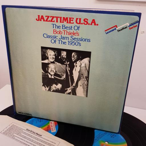 TERRY GIBBS AND HIS ORCHESTRA, BILLY TAYLOR QUARTET, JEROME RICHARDSON QUARTET, MARY LOU WILLIAMS AND HER ORCHESTRA AND MORE - Jazztime USA, 2x12 inch LP, COMP. MONO, CDMSP 806, blue printed label