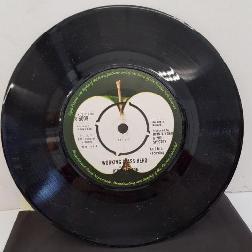 JOHN LENNON - Imagine, B side - Working Class Hero, 7"single, R 6009, printed Apple Records label